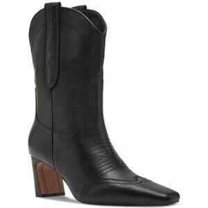 159$ Steve Madden Josefine Blade Heel Western Dress Booties Women's Size 7 Black